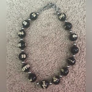 Dolce & Gabbana Beaded Logo Necklace